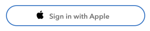 The sign in with Apple button provided as an option to users